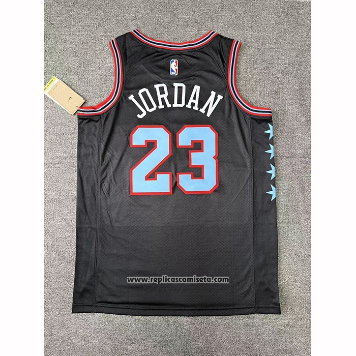 Camiseta Chicago Bulls Michael Jordan NO 23 Ciudad 2025-26 Negro